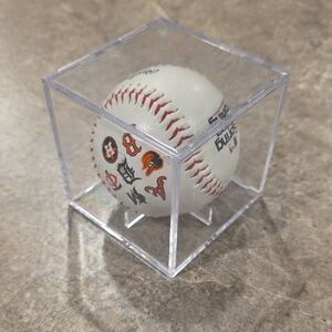 (J64) Rawlings White Baseball with Red Stitching